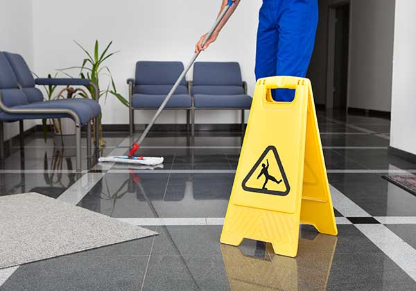 Man cleaning the floor Man cleaning the floor