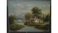 antique french painting
