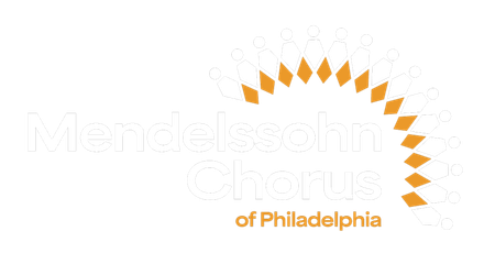 A logo for the mendelssohn chorus of philadelphia