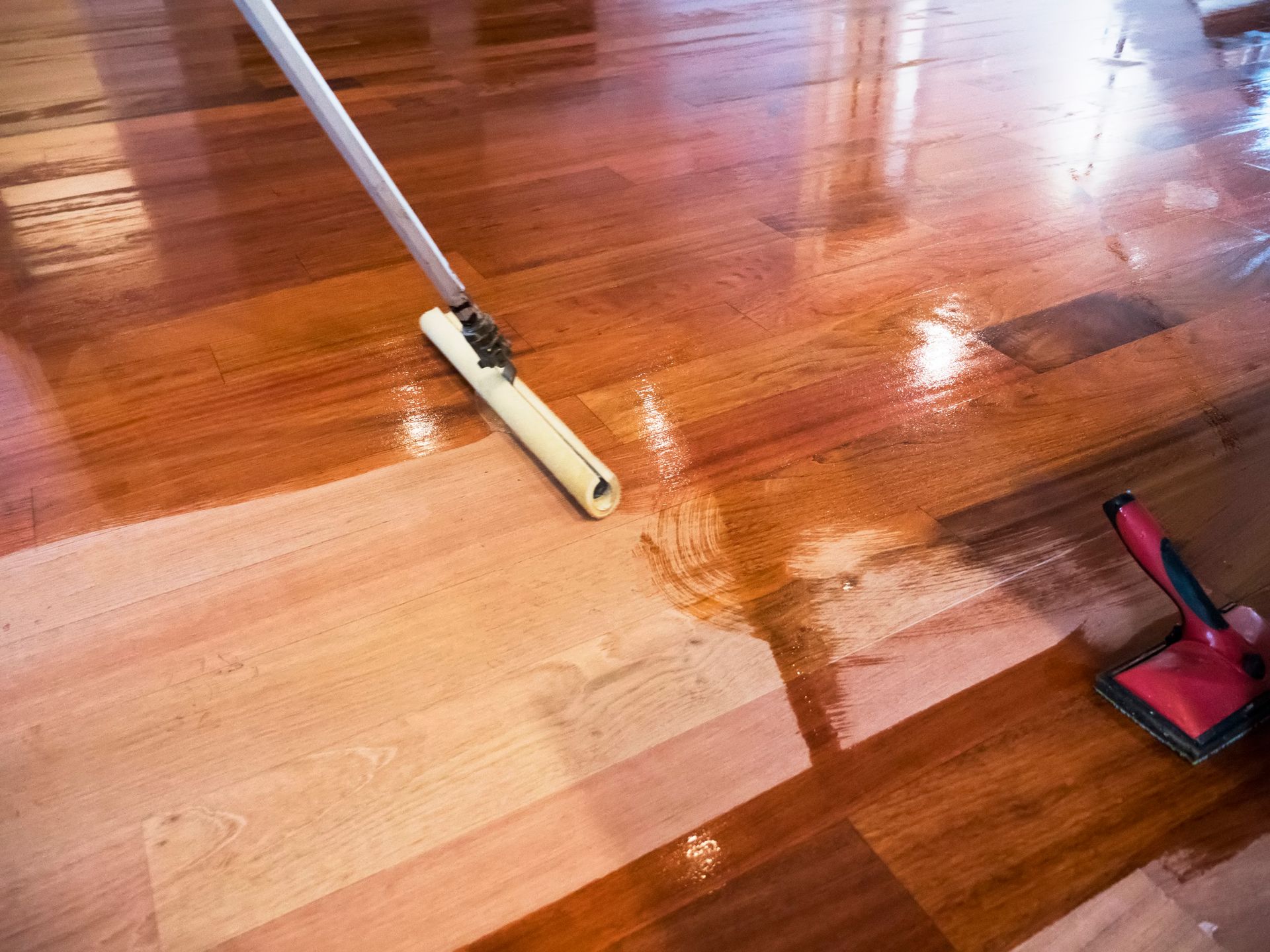 Floor With Protective Coating — Puyallup, WA — Blair & Son Floor Co.