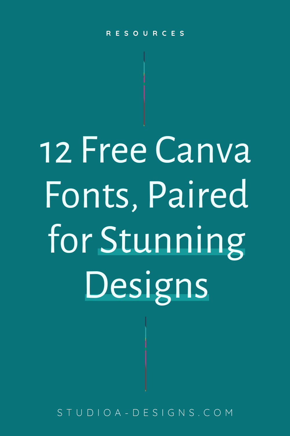 12 free canva fonts , paired for stunning designs