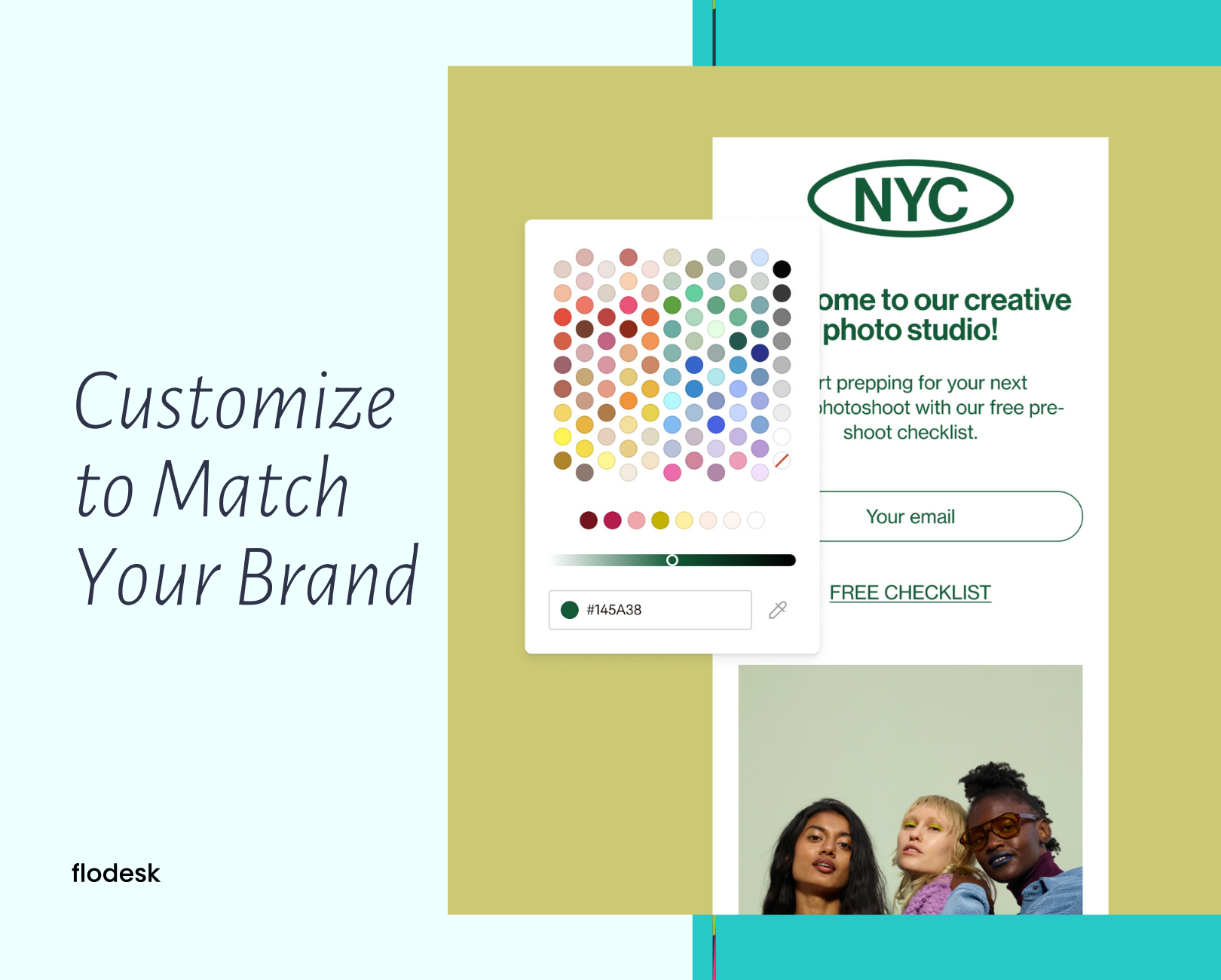 A screenshot of a website that says `` customize to match your brand ''.