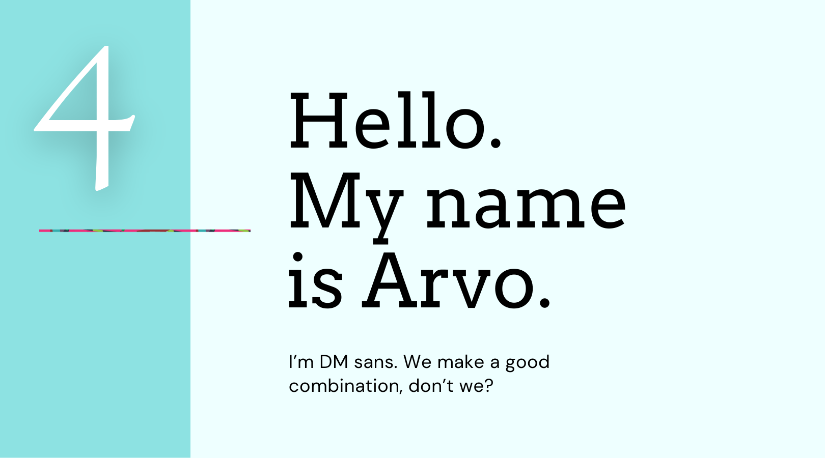 A blue and white sign that says hello my name is arvo