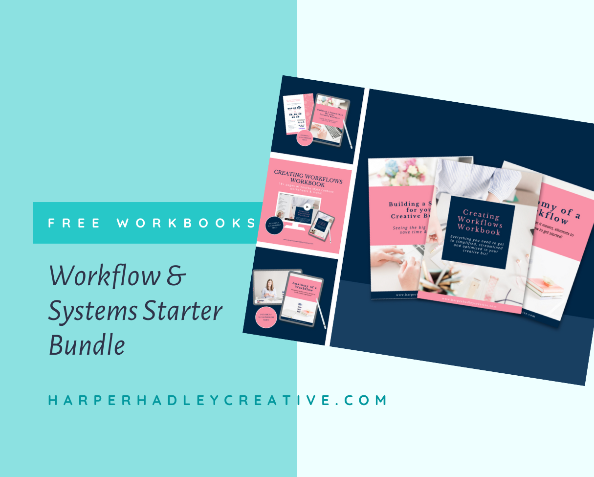 A poster for a workflow and systems starter bundle