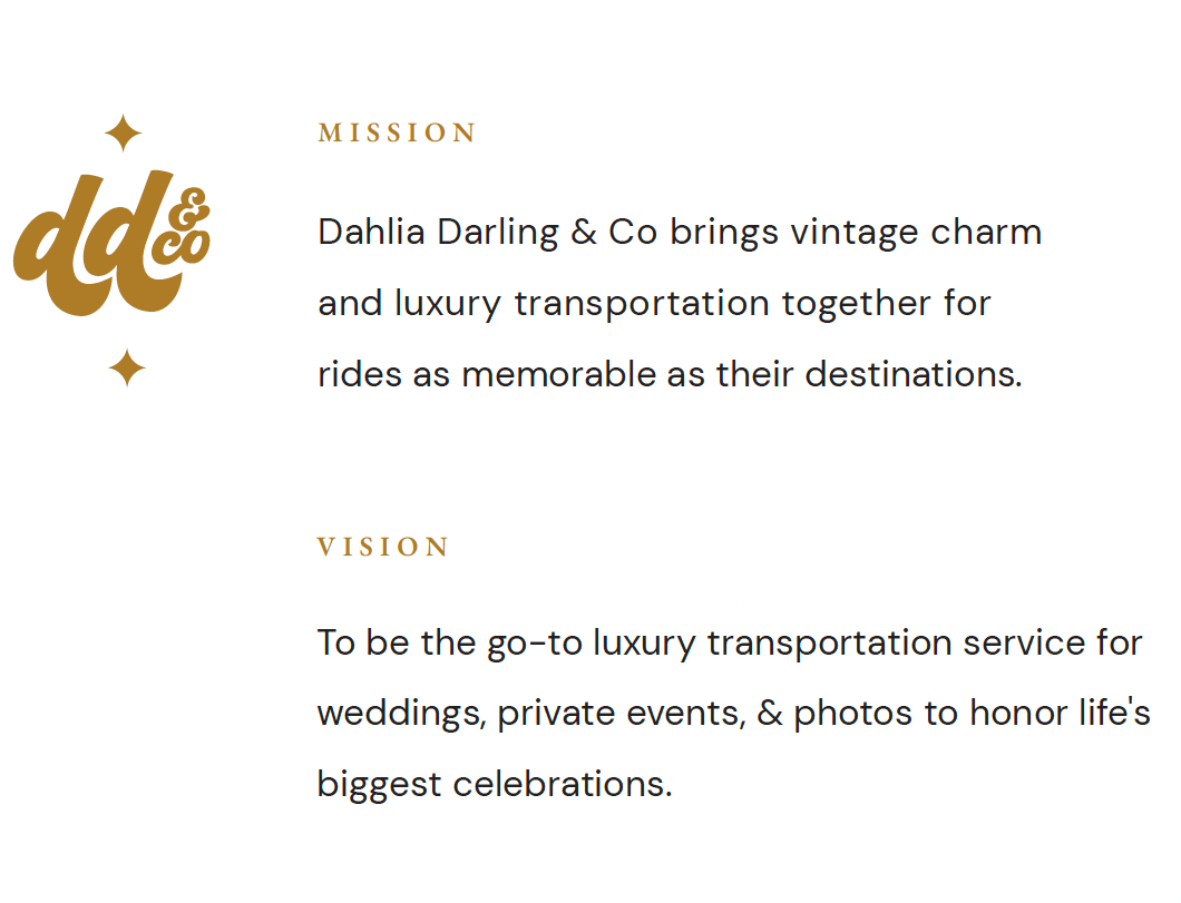 Dahlia darling & co brings vintage charm and luxury transportation together for rides as memorable as their destinations