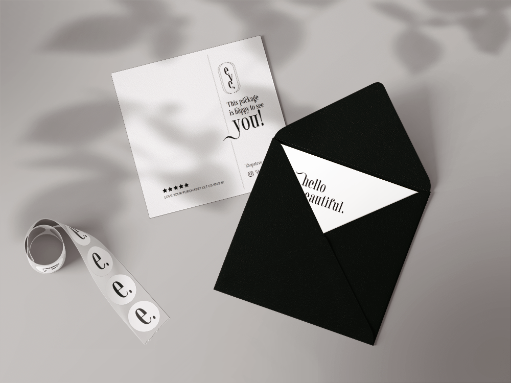 eve. boutique Notecard and Envelope