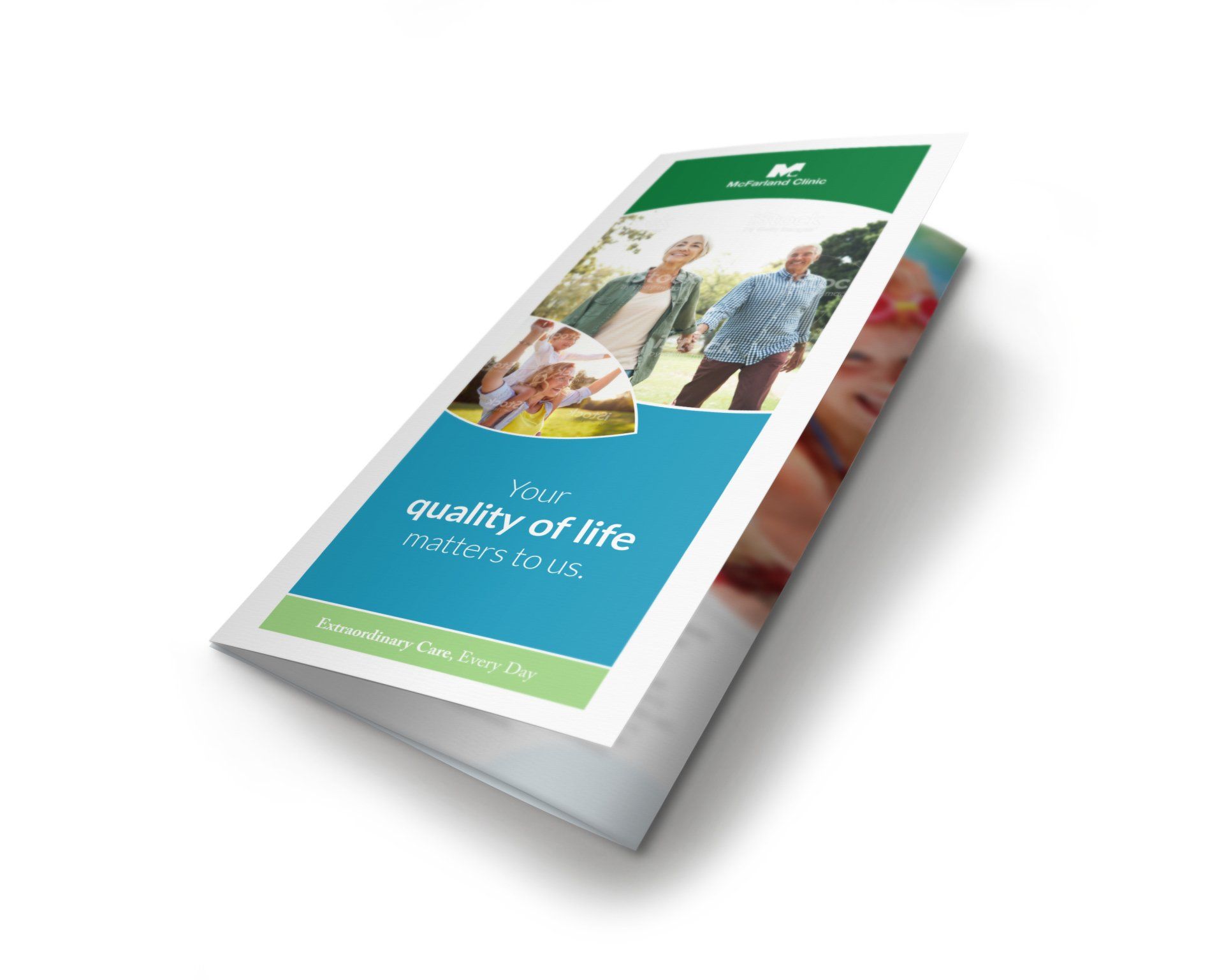 A brochure that says your quality of life on it