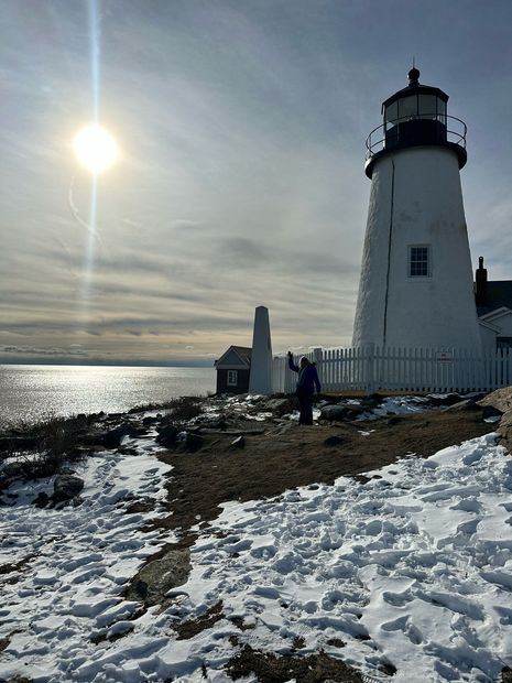 Lighthouse in Coastal Maine