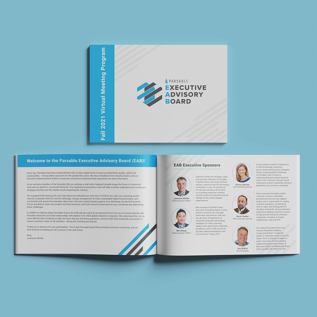 EAB Event Program Mockup