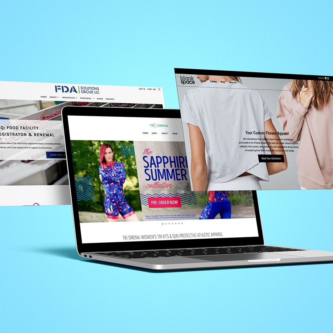 Website Homepage Mockups