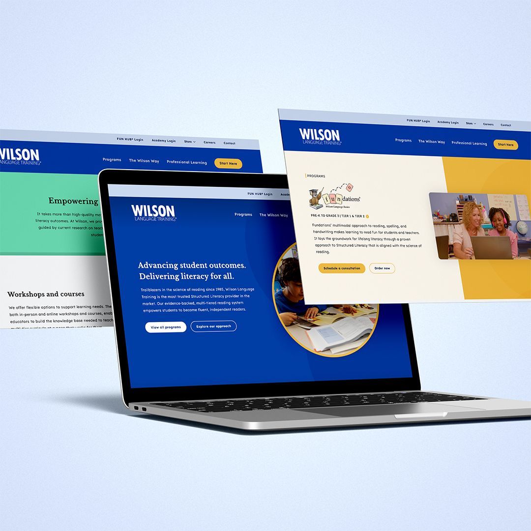 Wilson Language Training Website Mockups