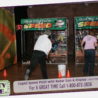 A man and woman are playing a game called guess your speed