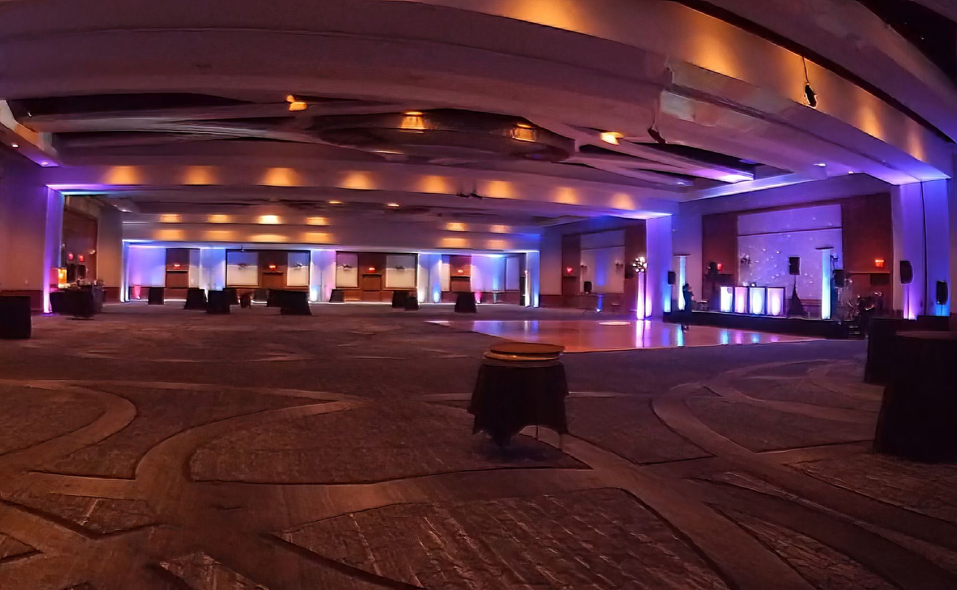 Boston Marriott Copley Ballroom Uplighting - Blue & Pink