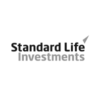 The logo for standard life investments is black and white.