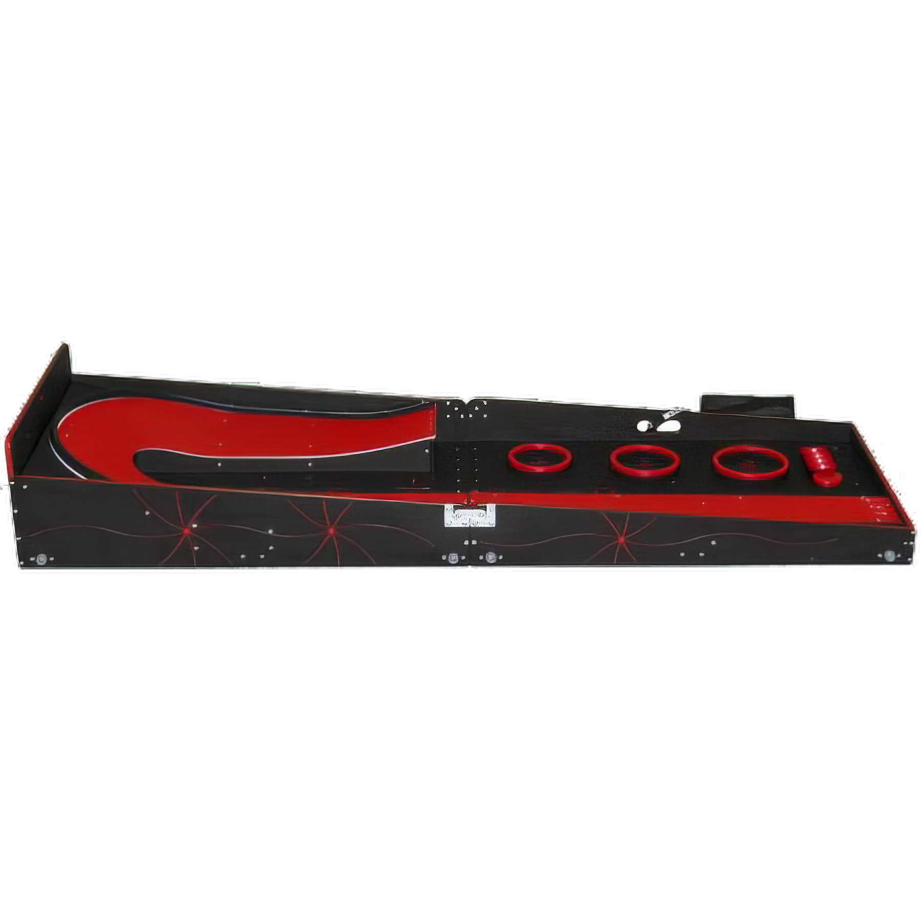 A red and black sign that says 1000 on it