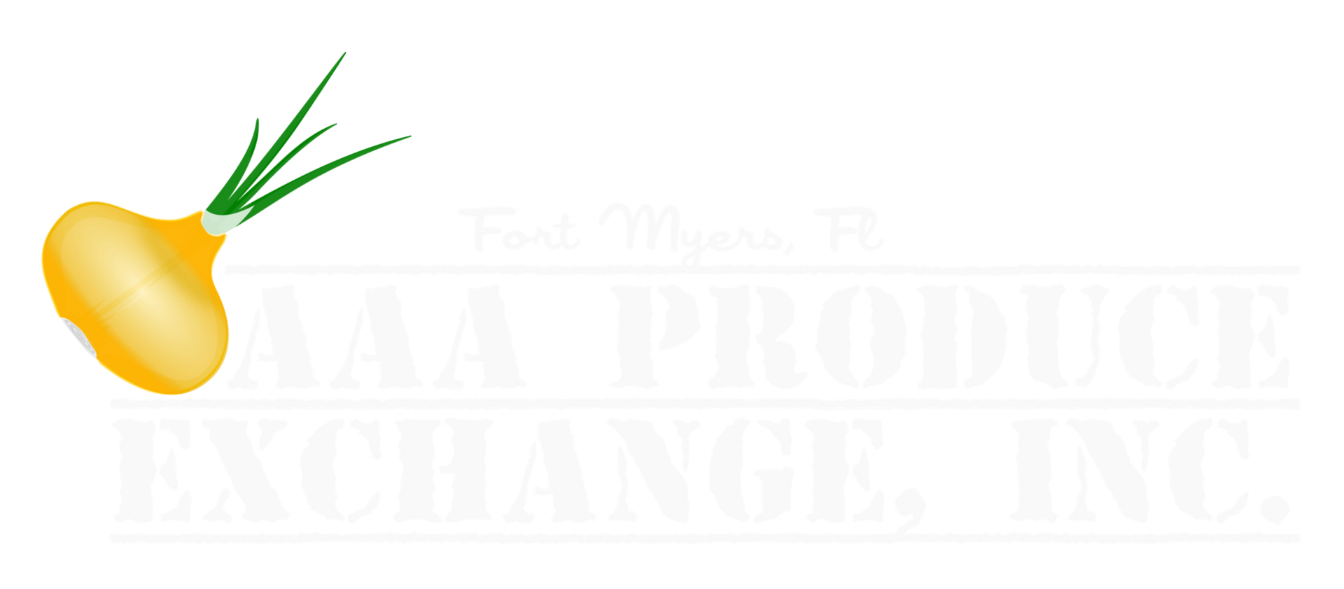 A yellow onion with green leaves is on a white background.