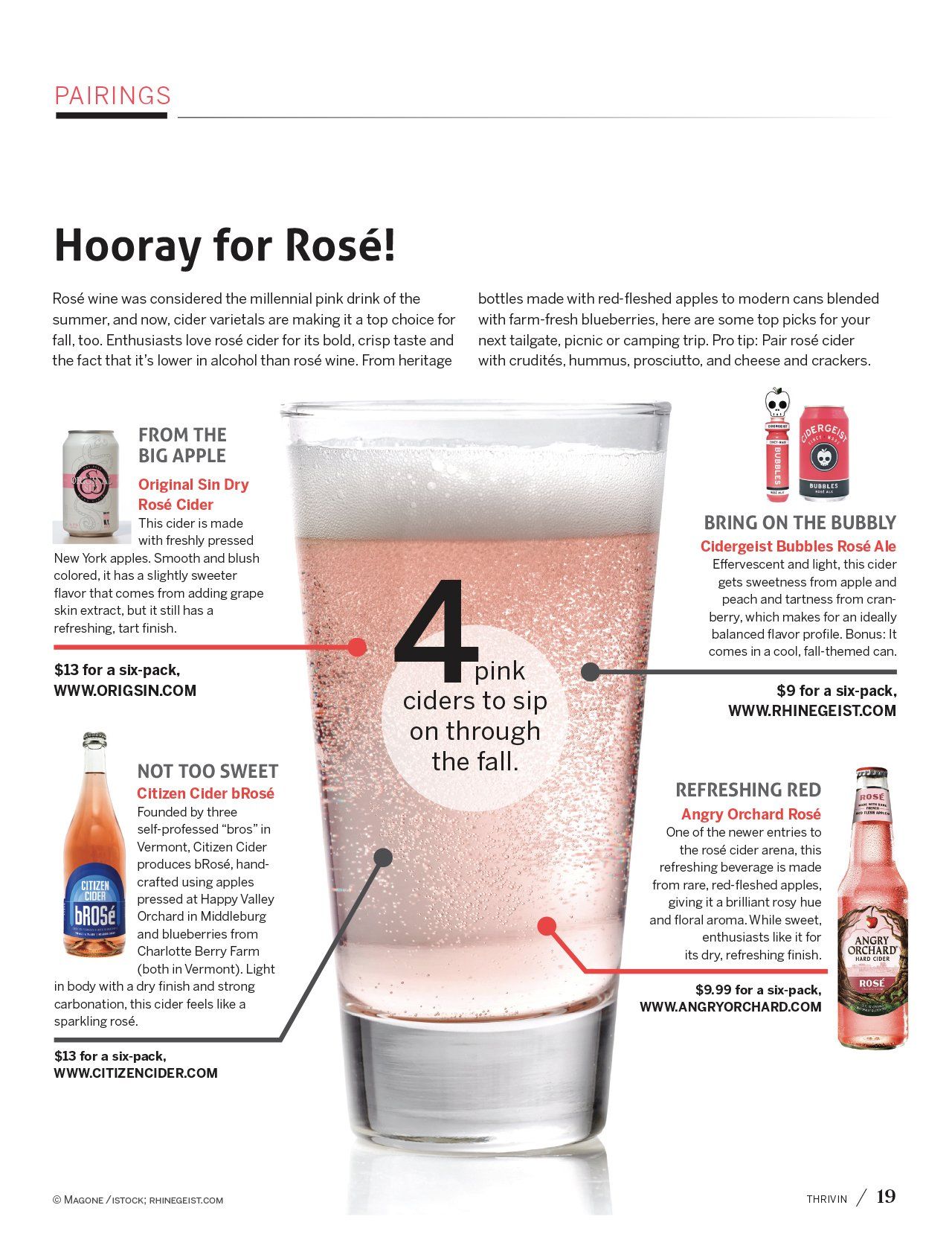 Thrivin Magaine spread