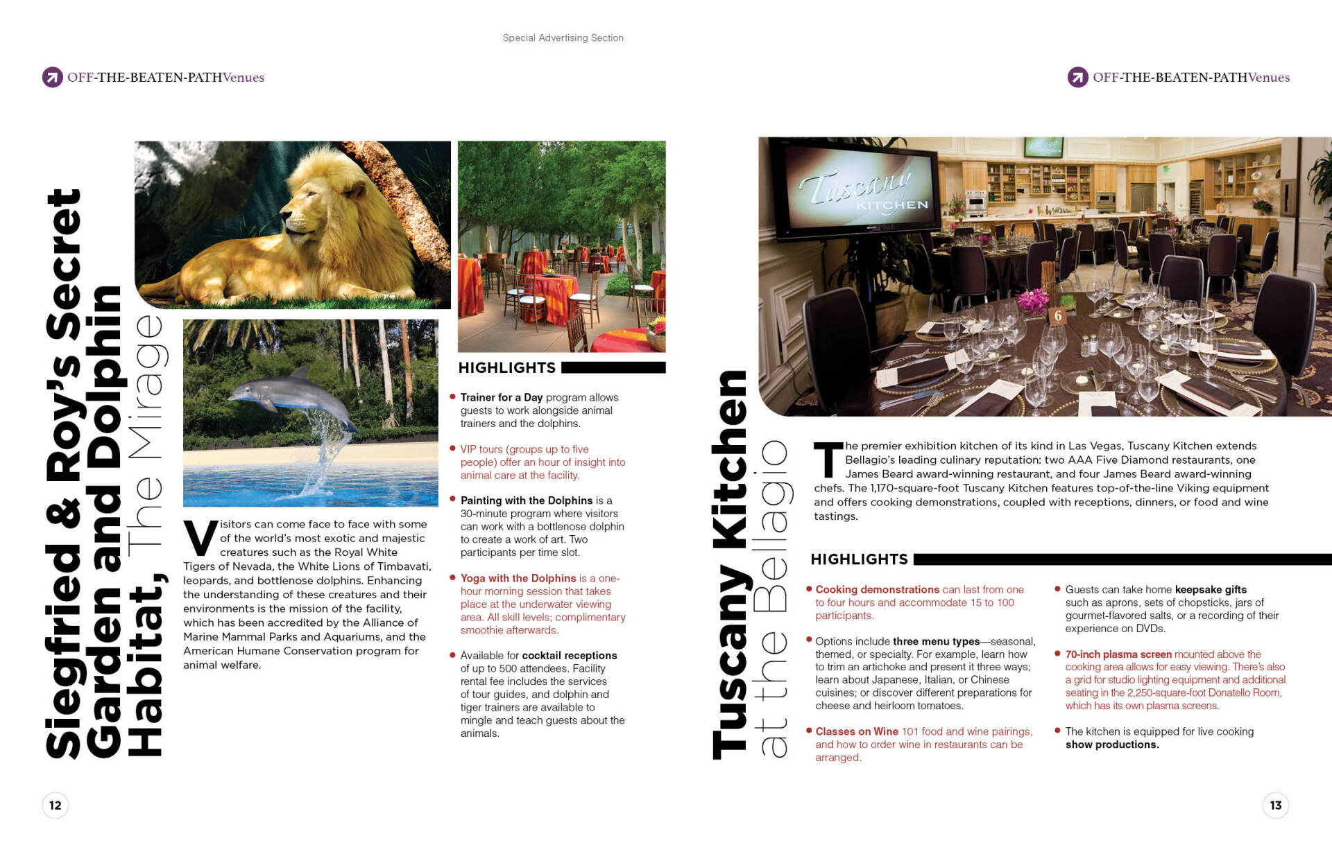 MGM Resorts Guide spread