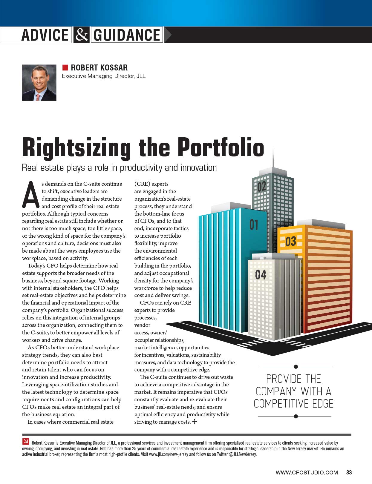 CFO Studio Magazine spread