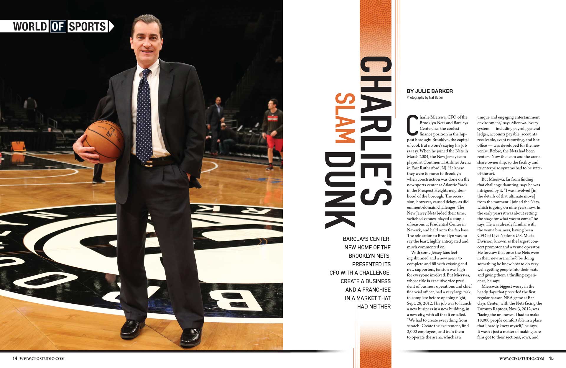 CFO Studio Magazine spread