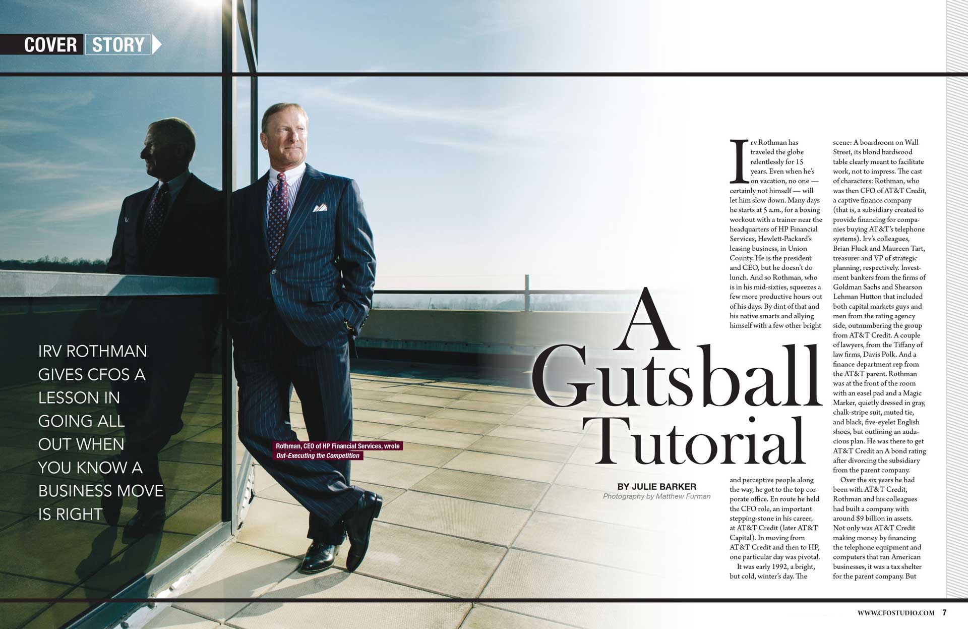 CFO Studio Magazine spread