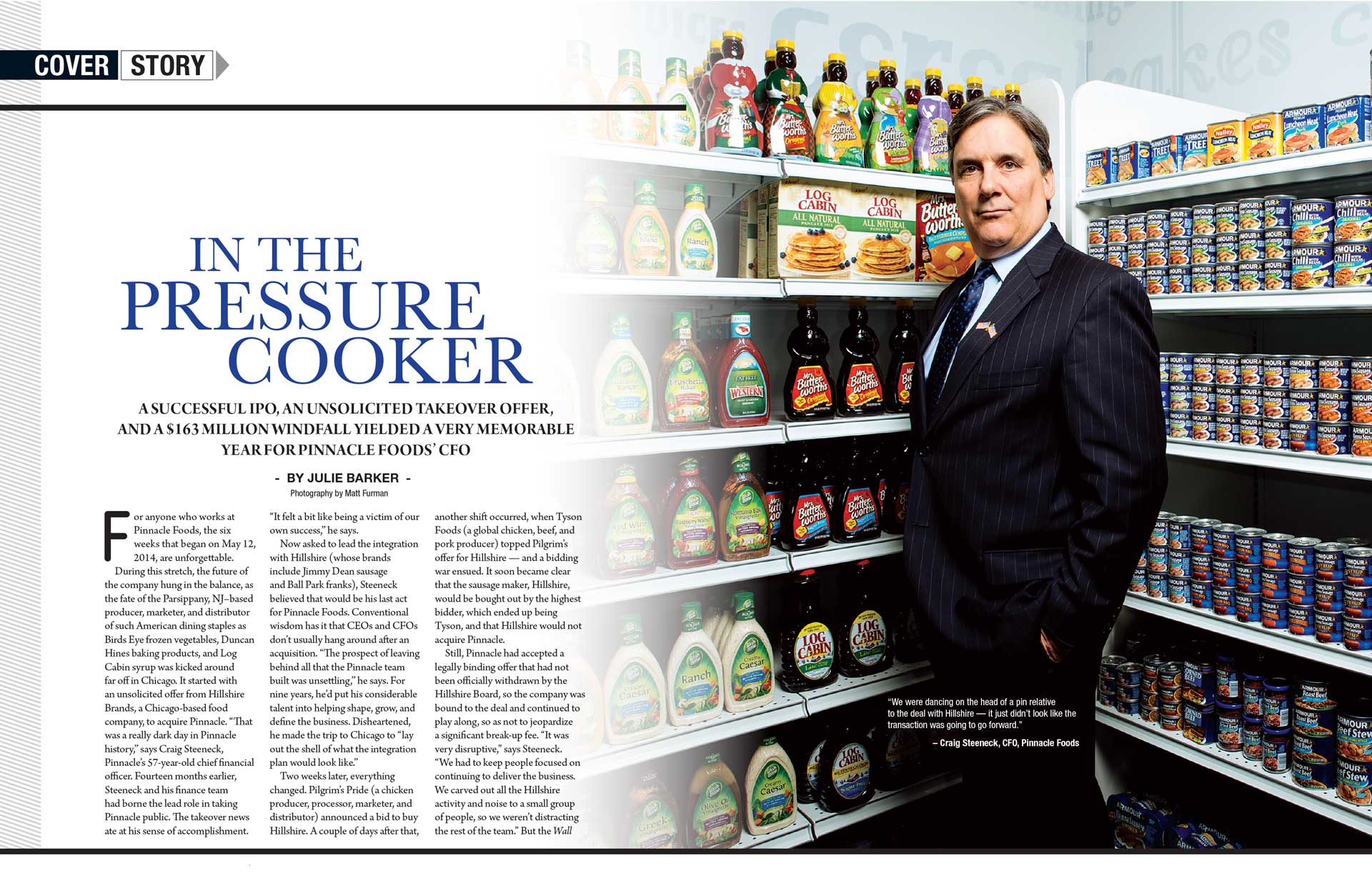 CFO Studio Magazine spread
