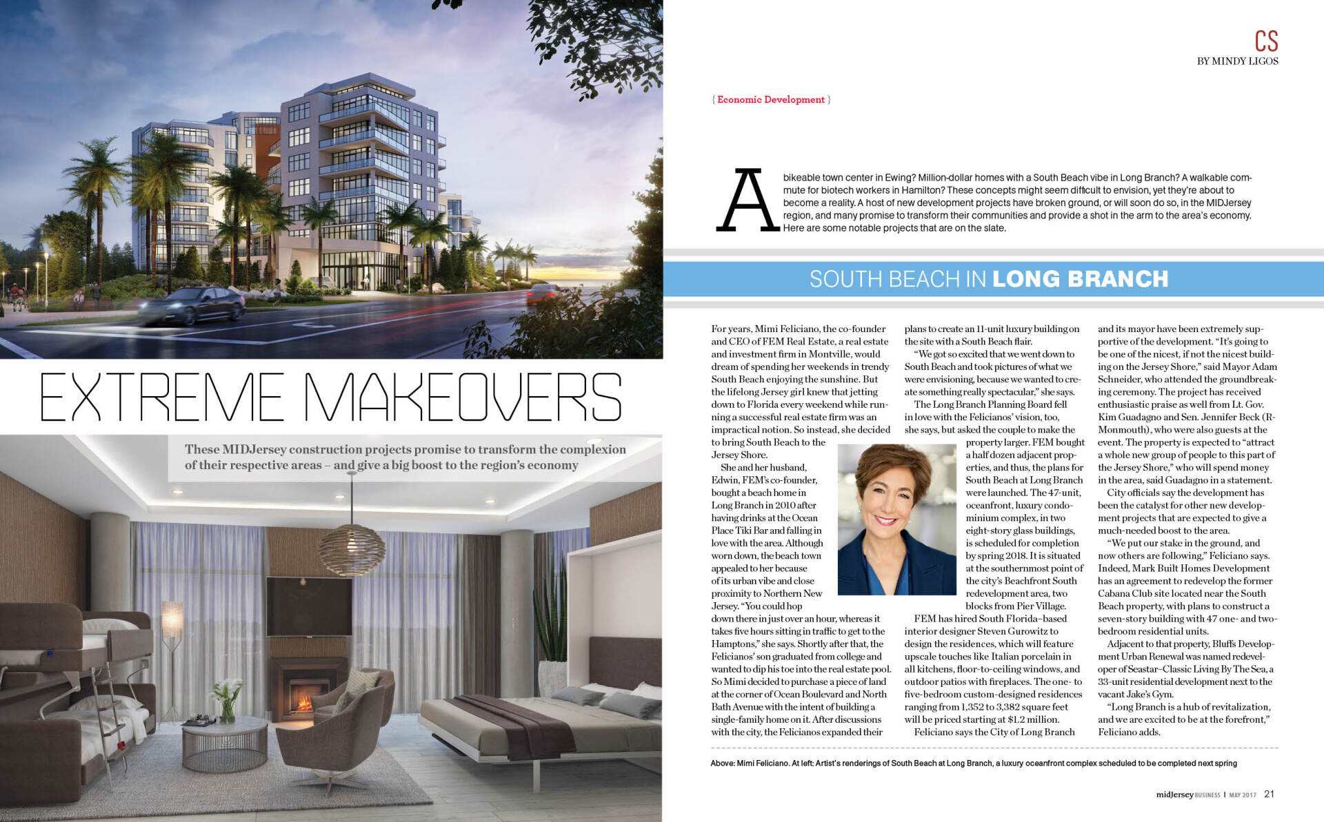 Spread in MidJersey Business Magazine