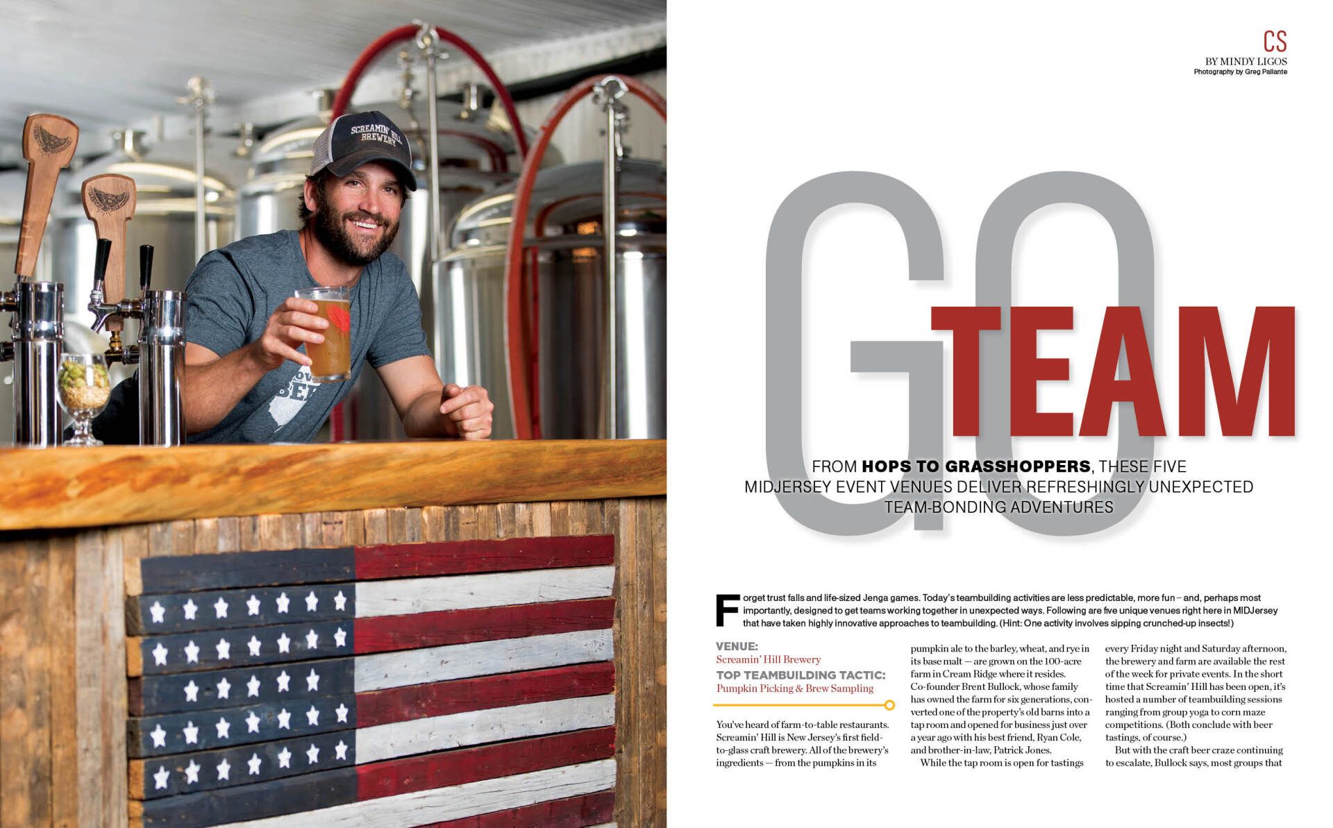 Spread in MidJersey Business Magazine