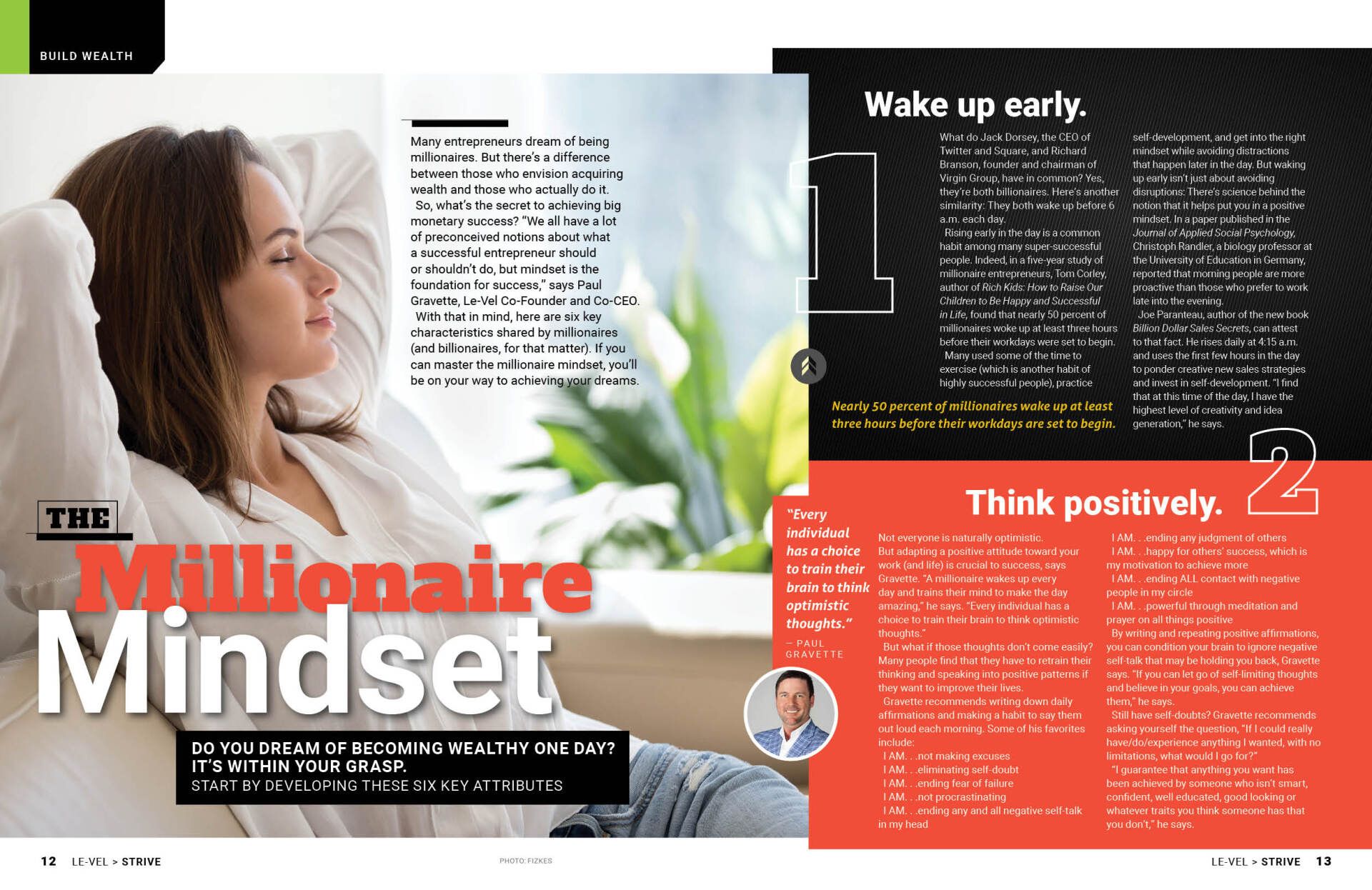 STRIVE Magazine spread