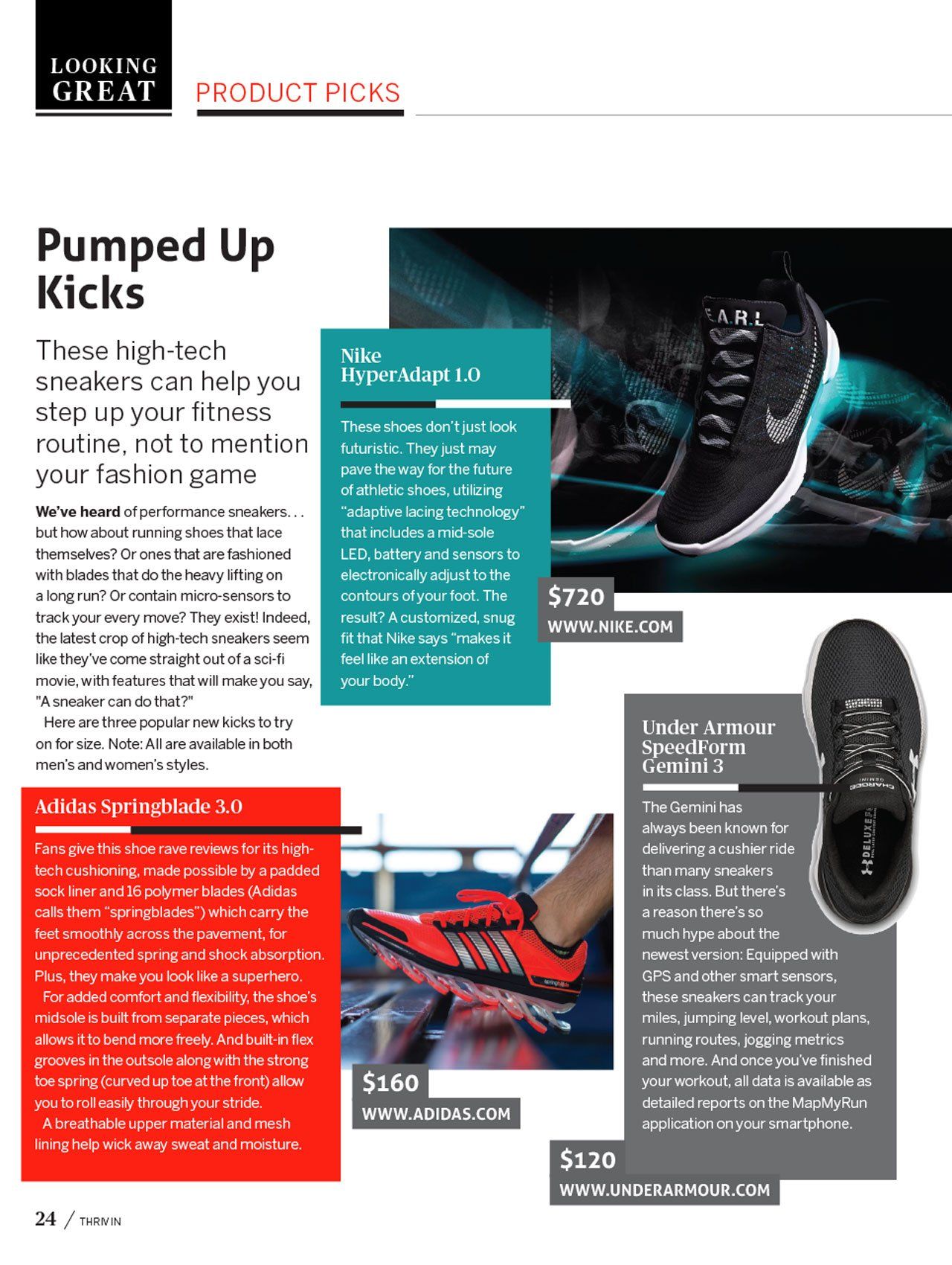 Thrivin Magaine spread