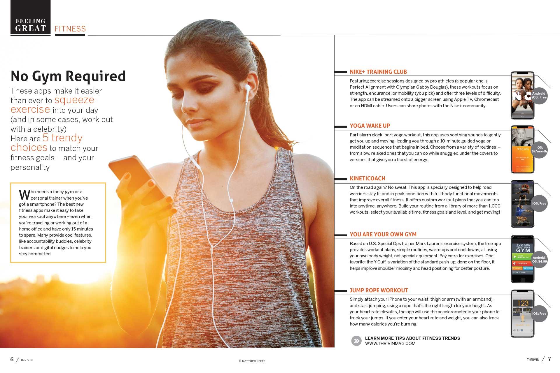 Thrivin Magaine spread