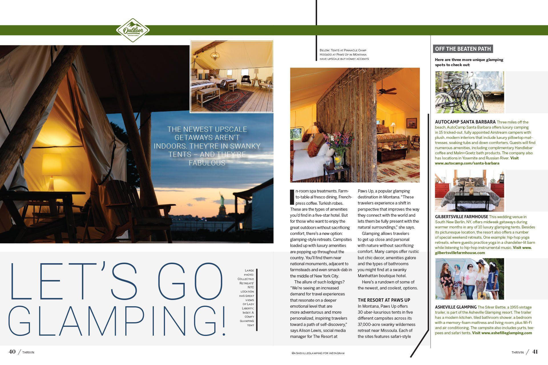 Thrivin Magaine spread