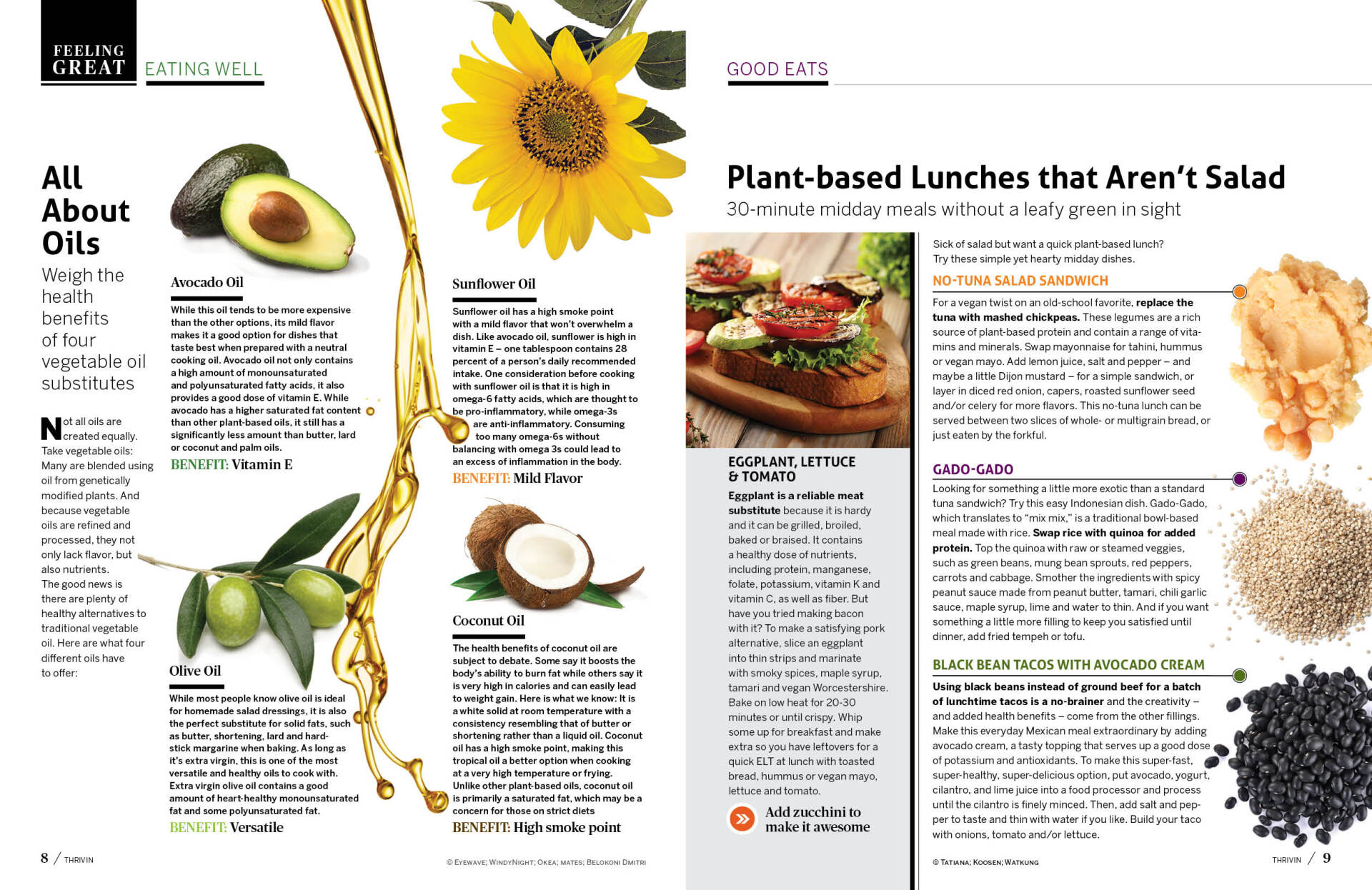 Thrivin Magaine spread