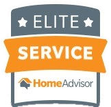 A logo for an elite service home advisor.