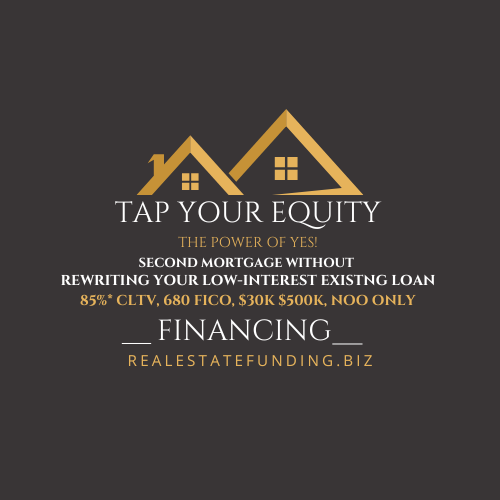 A logo for a company called tap your equity