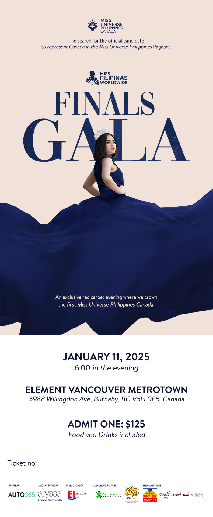 Miss Universe Philippines Canada Finals Gala Tickets