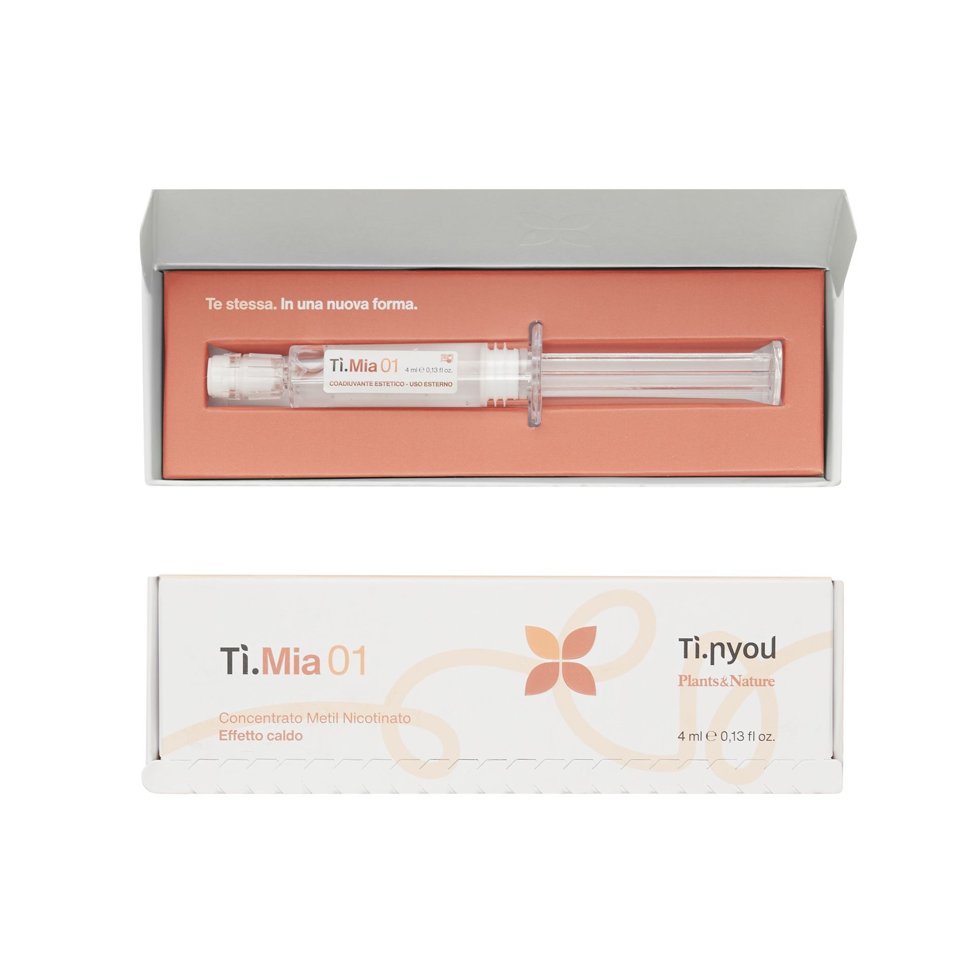 Una scatola con dentro una siringa e una scatola con dentro una siringa.