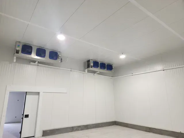 A photo of an HVAC System Install. Agricultural HVAC Meet Production Plant. 