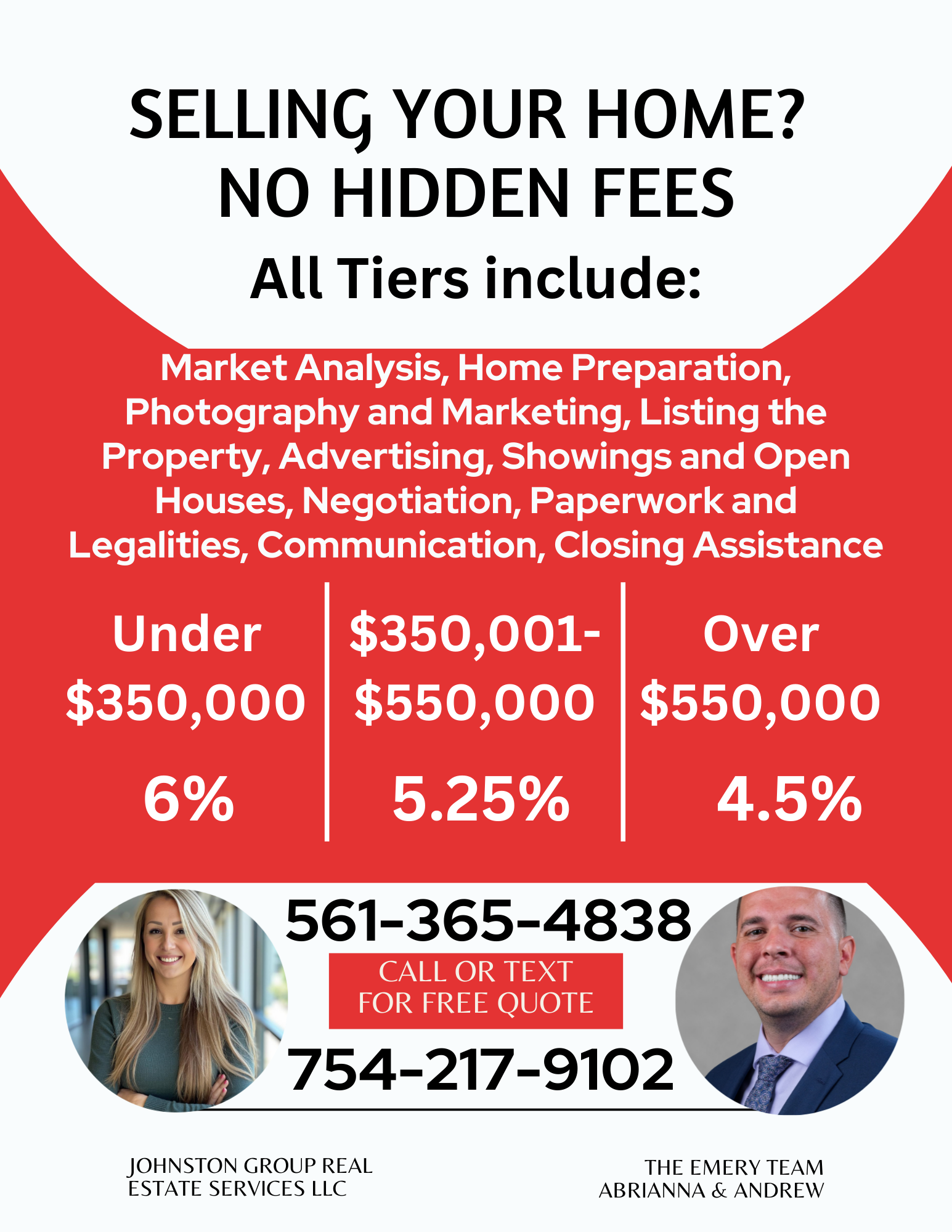 Updated pricing to sale a house in St Lucie