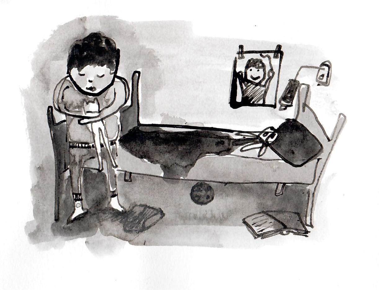 Illustratie kinderboek oostindische inkt pen en inkt