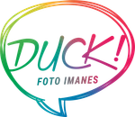 Duck foto e imanes logo