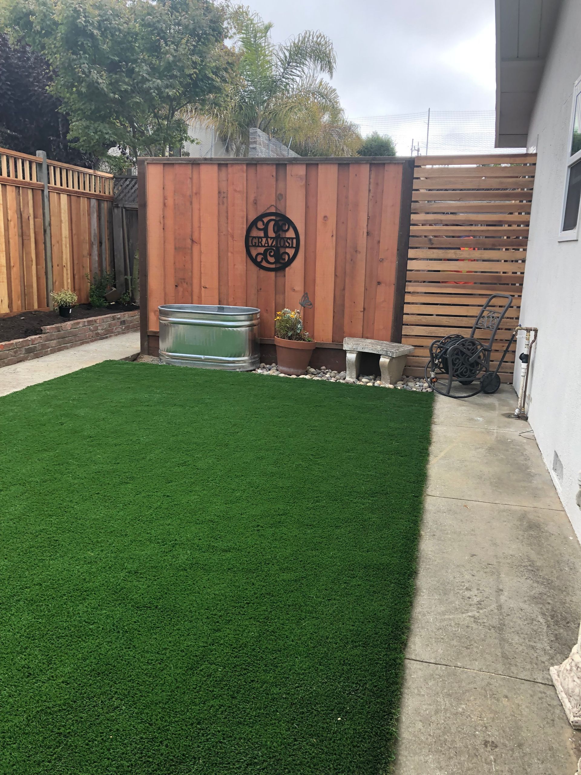 Wooden Divider  -  Monterey, CA - Andres & Maria Landscaping