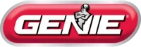 Genie logo with a white genie figure and text on a red rounded rectangle.