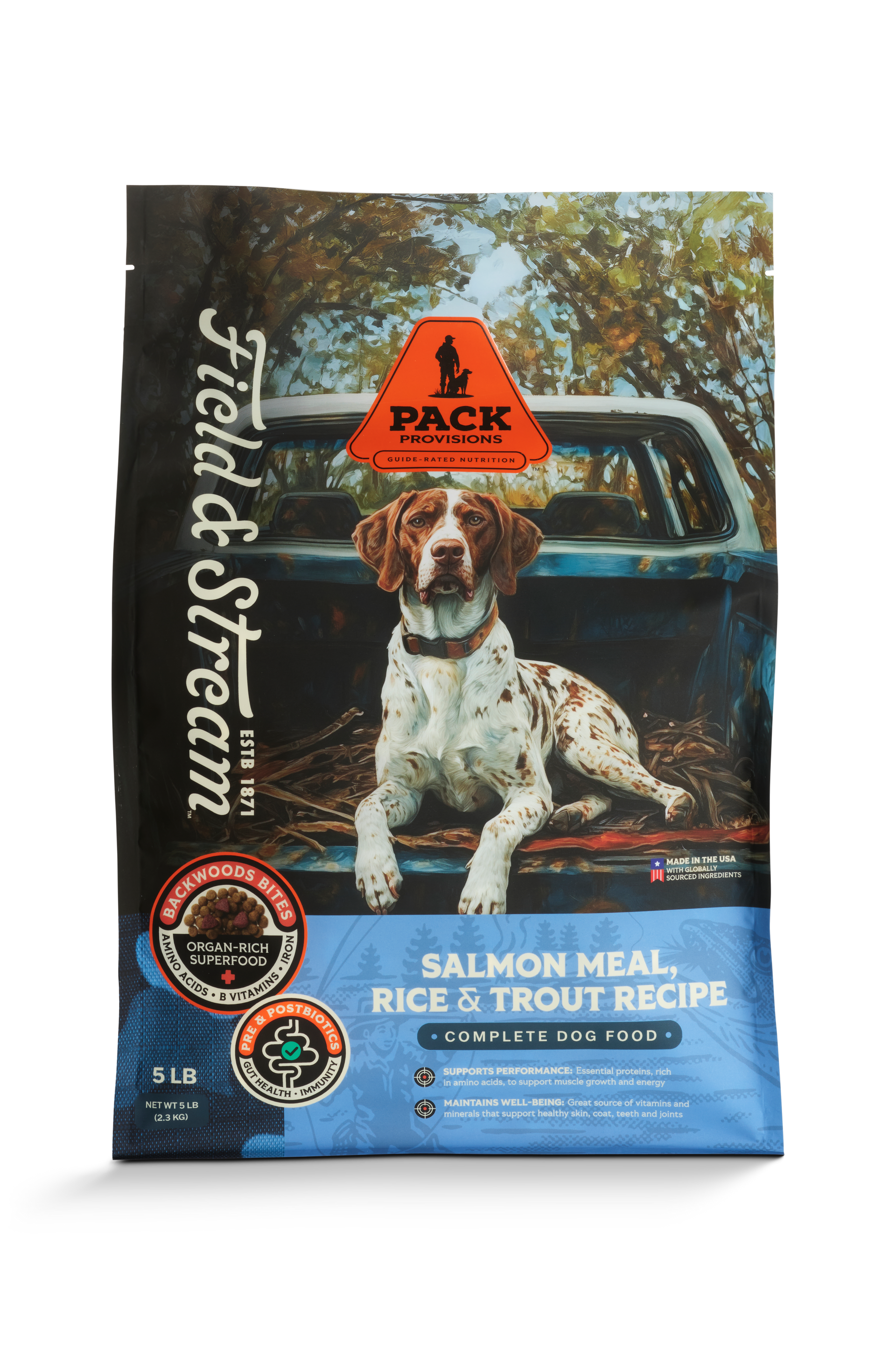 Field & Stream Pack Provisions Salmon Meal, Rice & Trout Recipe