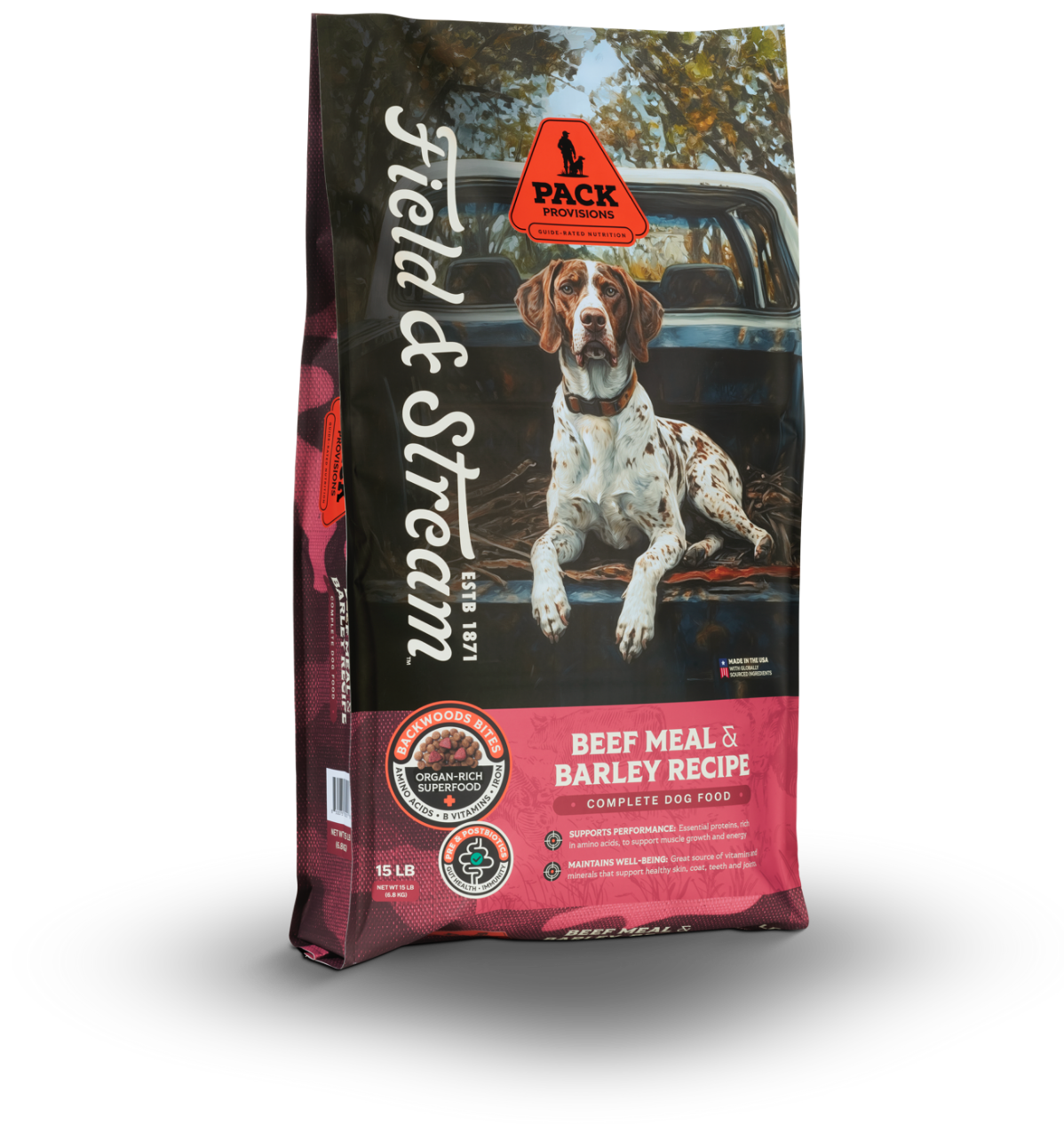 Field & Stream Pack Provisions Beef Meal & Barley Recipe