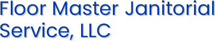 the logo for floor master janitorial service llc