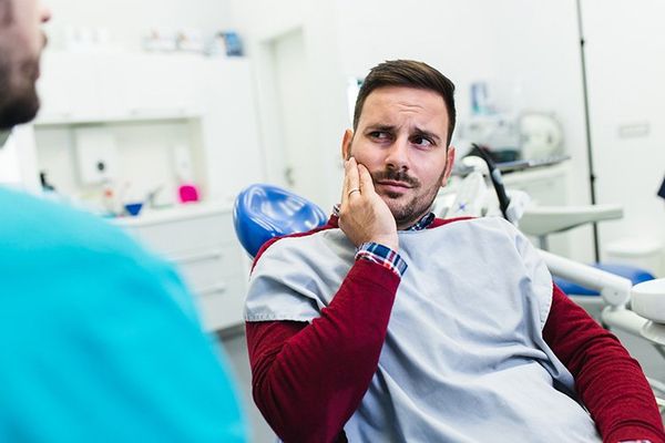 Man having a Tootache