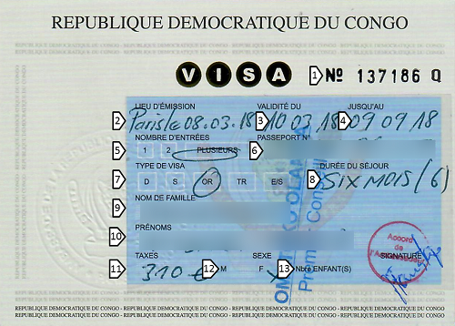 visa express congo kinshasa rdc en ligne à distance ambassade consulat paris simple rapide meilleur prix