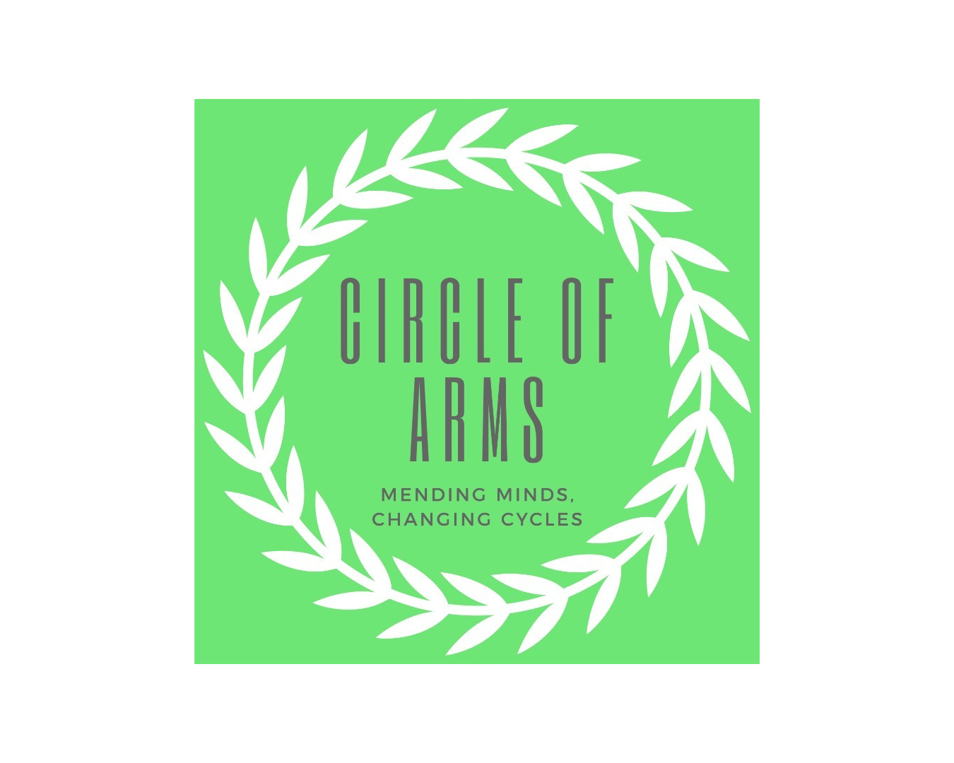 Green square with white text: 