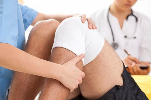 Sports Medicine —  Knee With Bandage in Lake Success, NY